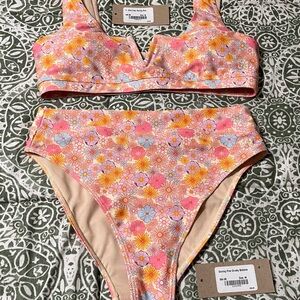 Albion Fit — Darling Pink Floral Bikini Set